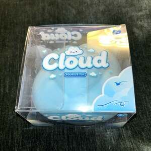 Large Crunchy Cloud Squeeze Toy Stress Reliever Fun, Soft & Squishy Blue, 4in